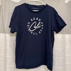 Aeropostale Navy Logo Tee M Casual Graphic T-Shirt Streetwear Cotton Top